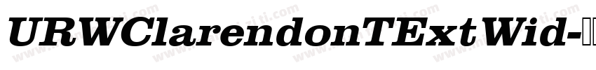URWClarendonTExtWid字体转换