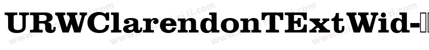 URWClarendonTExtWid字体转换