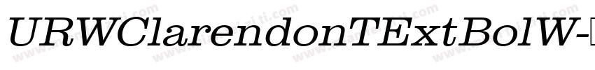 URWClarendonTExtBolW字体转换