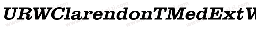 URWClarendonTMedExtW字体转换