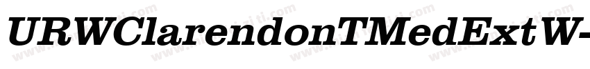 URWClarendonTMedExtW字体转换