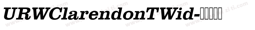 URWClarendonTWid字体转换