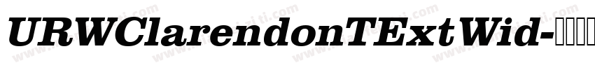 URWClarendonTExtWid字体转换