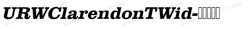 URWClarendonTWid字体转换