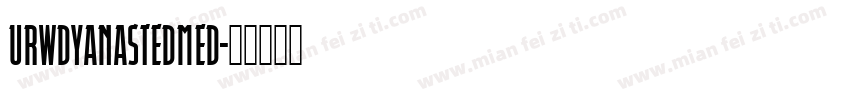 URWDyanaSteDMed字体转换