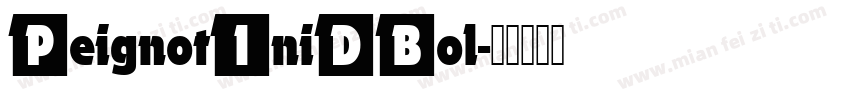 PeignotIniDBol字体转换