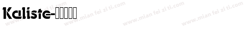 Kaliste字体转换
