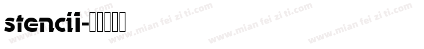 stenci1字体转换