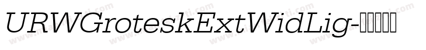 URWGroteskExtWidLig字体转换