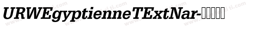 URWEgyptienneTExtNar字体转换