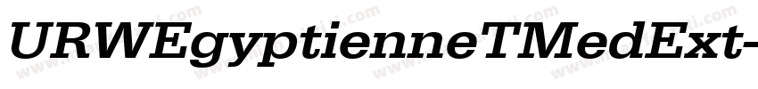 URWEgyptienneTMedExt字体转换