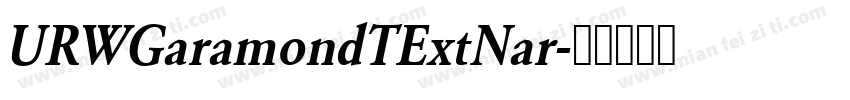 URWGaramondTExtNar字体转换