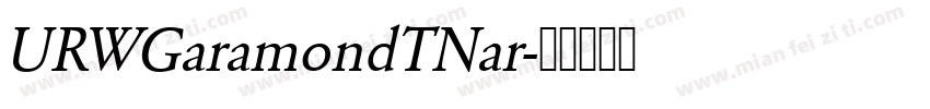 URWGaramondTNar字体转换