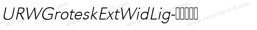 URWGroteskExtWidLig字体转换