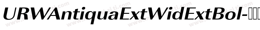 URWAntiquaExtWidExtBol字体转换