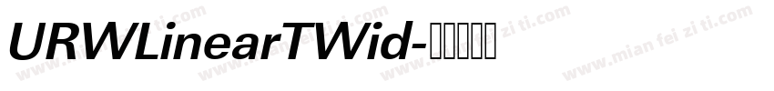 URWLinearTWid字体转换