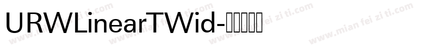 URWLinearTWid字体转换
