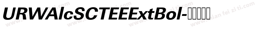 URWAlcSCTEEExtBol字体转换