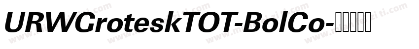 URWGroteskTOT-BolCo字体转换