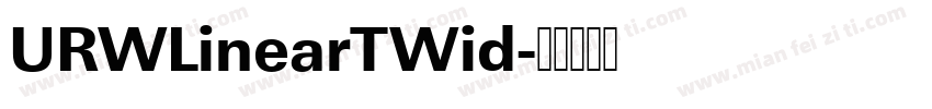 URWLinearTWid字体转换
