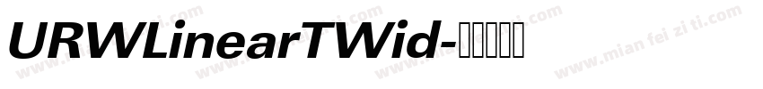 URWLinearTWid字体转换