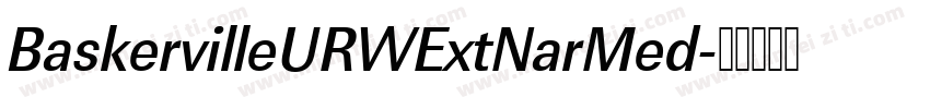 BaskervilleURWExtNarMed字体转换