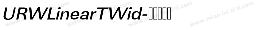 URWLinearTWid字体转换