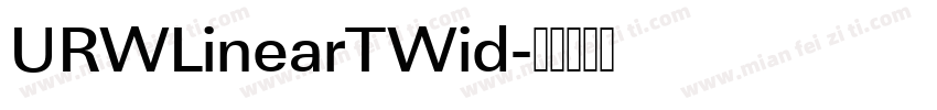 URWLinearTWid字体转换