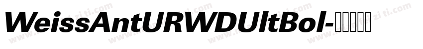 WeissAntURWDUltBol字体转换