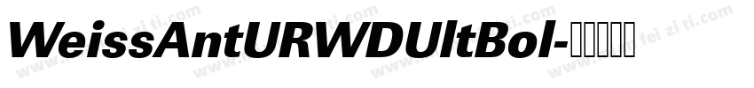 WeissAntURWDUltBol字体转换