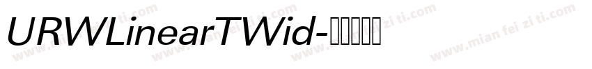 URWLinearTWid字体转换