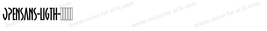 opensans-ligth字体转换