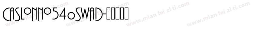 caslonno540swad字体转换