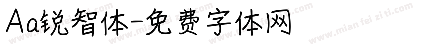Aa锐智体字体转换