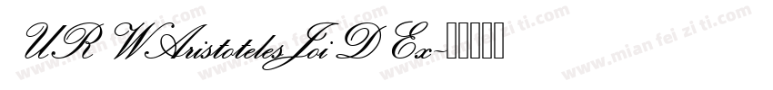 URWAristotelesJoiDEx字体转换