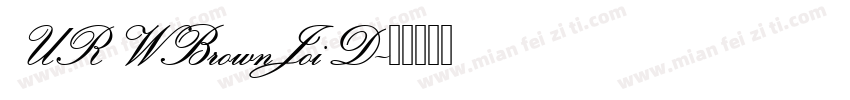 URWBrownJoiD字体转换