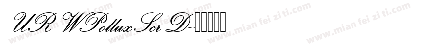URWPolluxScrD字体转换