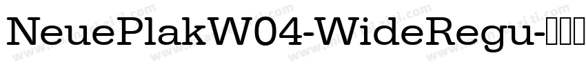 NeuePlakW04-WideRegu字体转换