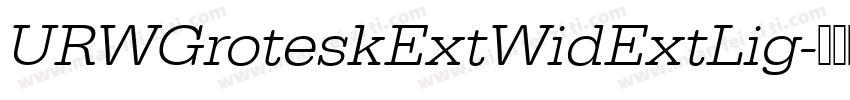URWGroteskExtWidExtLig字体转换