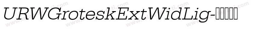 URWGroteskExtWidLig字体转换