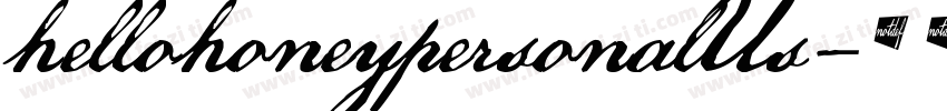 hellohoneypersonalUs字体转换