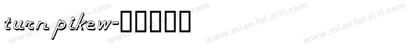 turnpikew字体转换