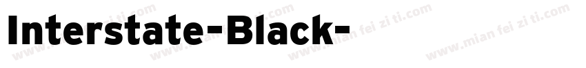 Interstate-Black字体转换