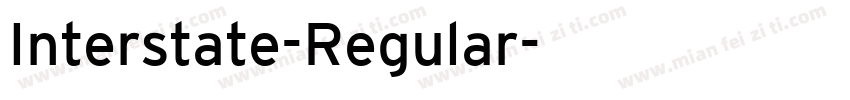 Interstate-Regular字体转换
