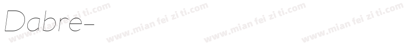 Dabre字体转换