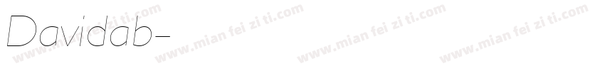 Davidab字体转换