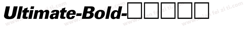 Ultimate-Bold字体转换