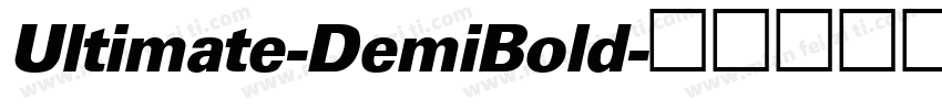 Ultimate-DemiBold字体转换