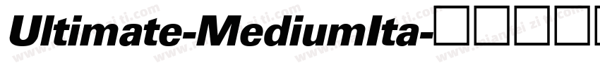 Ultimate-MediumIta字体转换