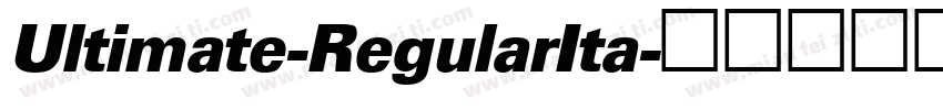 Ultimate-RegularIta字体转换
